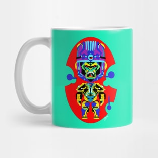 robot mojo gorilla ecopop in mexican patterns golden art Mug